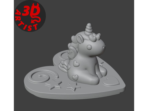 Valentine Box Alicorn Modelo de impresión 3D