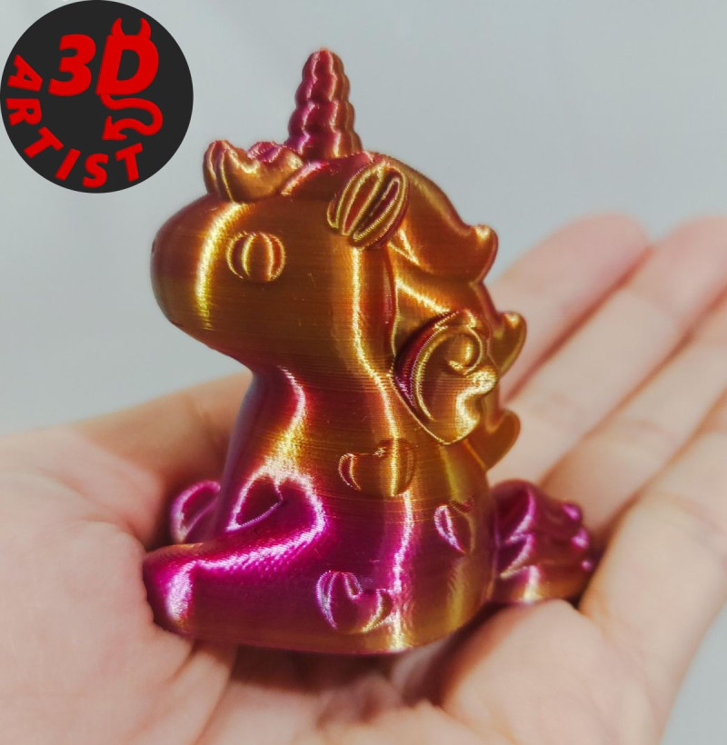 Alicorn Figurine Model Cetak 3D .c4d .max .obj .3ds .fbx .stl .blend 