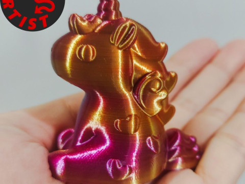 Alicorn Figurine 3Dプリントモデル