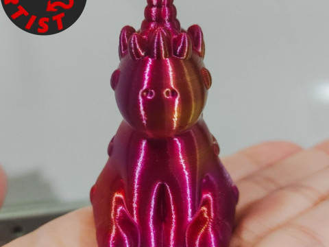 Alicorn Figurine Model Cetak 3D
