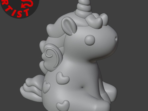 Alicorn Figurine Model Cetak 3D