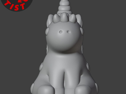 Alicorn Figurine Model Cetak 3D