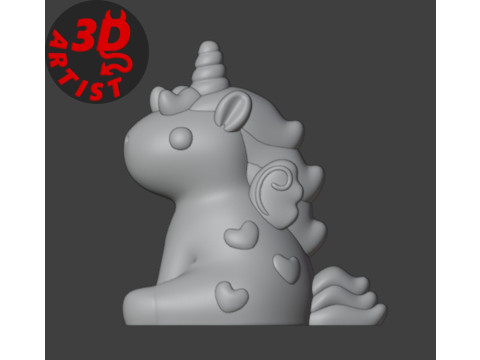 Alicorn Figurine Model Cetak 3D