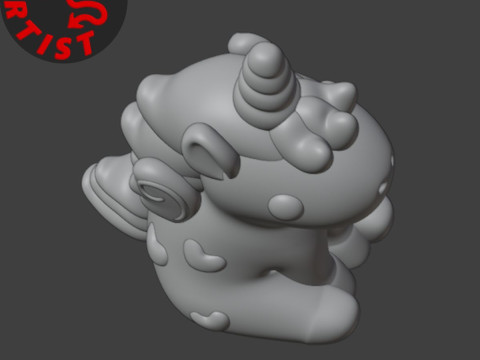 Alicorn Figurine Model Cetak 3D
