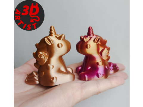 Alicorn Figurine Model Cetak 3D