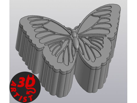 Box Butterfly 3Dプリントモデル