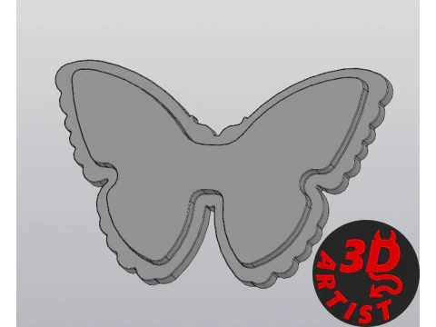 Box Butterfly 3D Print Model