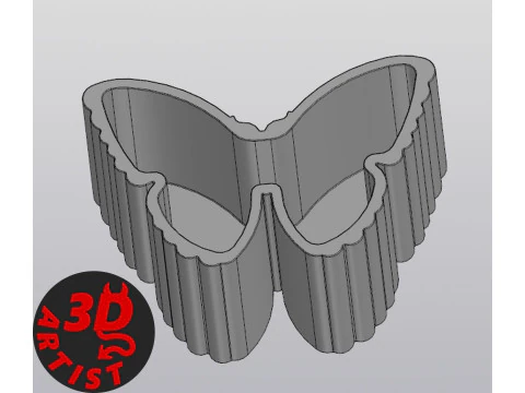 Box Butterfly 3D Print Model