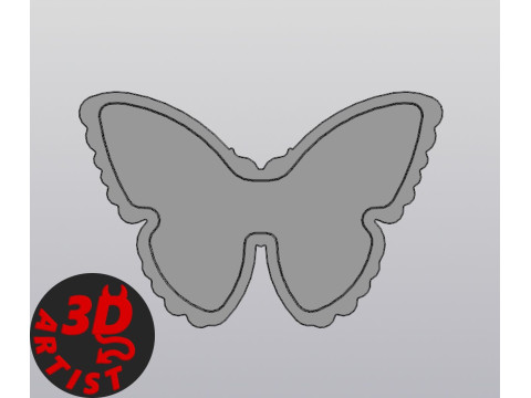 Box Butterfly 3D 프린트 모델