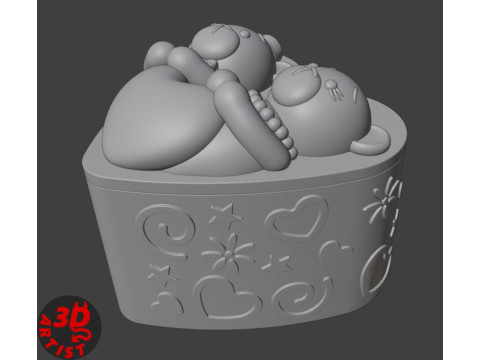 Box Be Mine Valentine 3D 프린트 모델