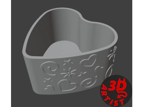 Box Be Mine Valentine 3D Print Model