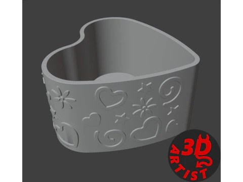 Box Be Mine Valentine 3D Print Model