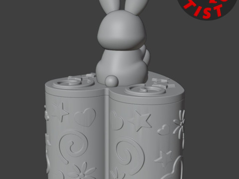 Box Valentine Bunny 3D 打印模型