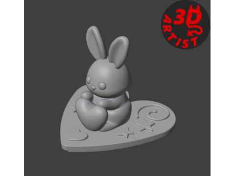 Box Valentine Bunny 3D 打印模型