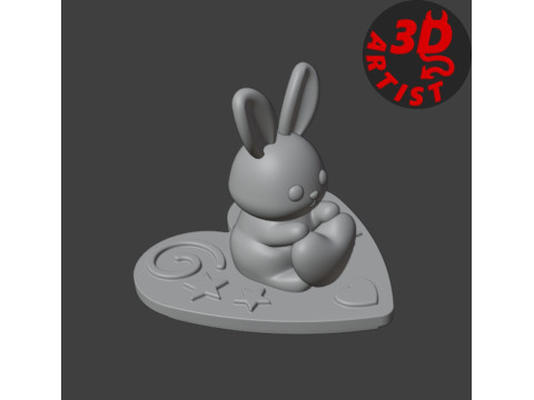 Box Valentine Bunny 3D 打印模型
