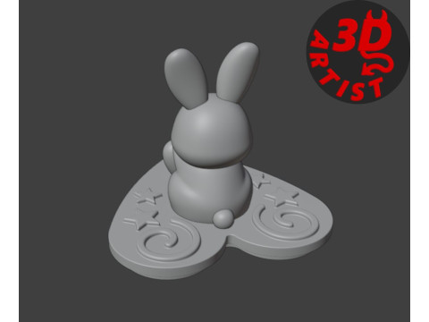 Box Valentine Bunny 3D 打印模型