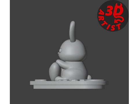 Box Valentine Bunny 3D Print Model