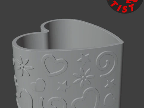 Box Valentine Bunny 3D Print Model