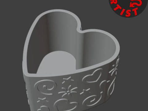 Box Valentine Bunny 3D Print Model