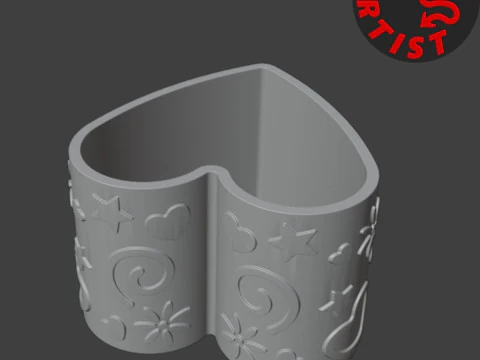 Box Valentine Bunny 3D Print Model