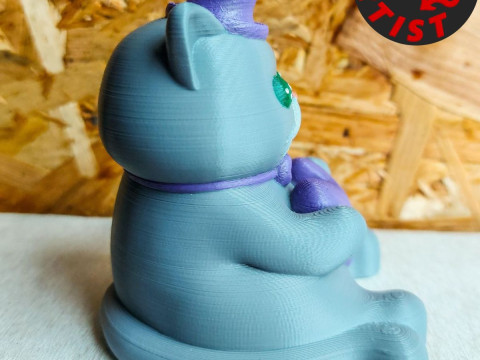Valentine cat with balls Figurine Modelo de Impressão 3D