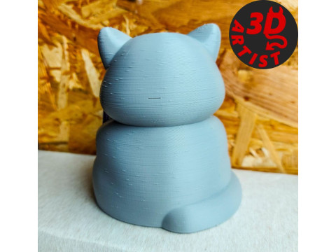 Figurine Cat with a book World Domination for cats Set 2 Versions Modèles 3D en vedette