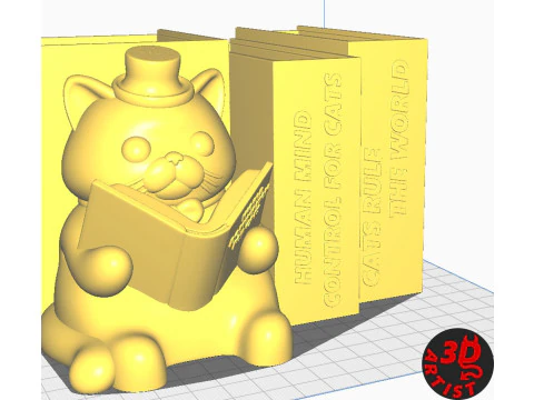 Pencil Holder World Domination for cats Set 2 versions 3D Print Model