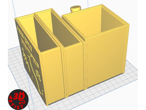 Pencil Holder World Domination for cats Set 2 versions Modello di stampa 3D