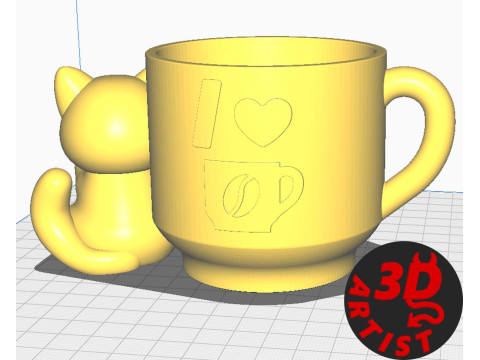 Coffee Charge Candy bowl - Pen Holder - Planter 3D मॉडल