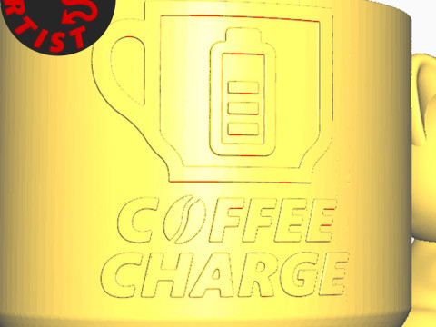 Coffee Charge Candy bowl - Pen Holder - Planter 3D मॉडल