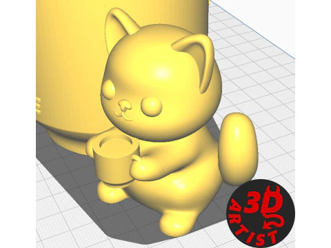 Coffee Charge Candy bowl - Pen Holder - Planter 3D Model