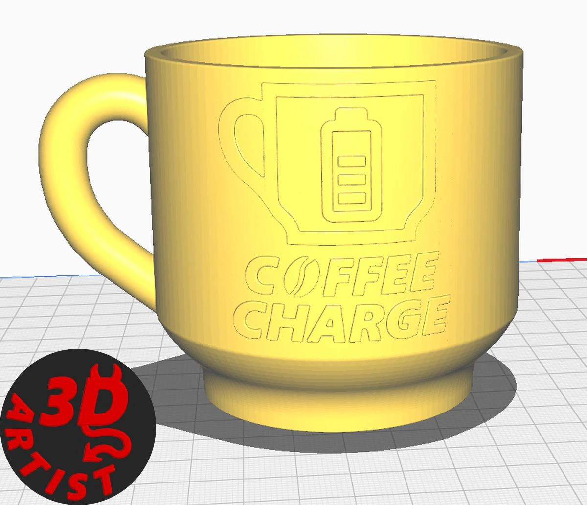 Coffee Charge Candy Box - Pen Holder - Planter and 2 Cup Coasters Set 3 models 3D Model .c4d .max .obj .3ds .fbx .stl .blend 