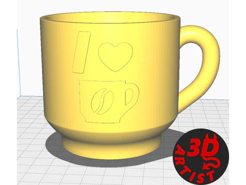 Coffee Charge Candy Box - Pen Holder - Planter and 2 Cup Coasters Set 3 models 3D Model