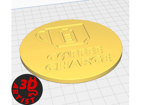 Coffee Charge Candy Box - Pen Holder - Planter and 2 Cup Coasters Set 3 models 3D Model
