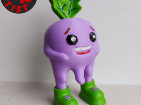 Spicy Radish Figurine 3D 模型