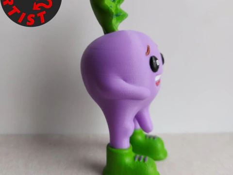Spicy Radish Figurine 3D Model