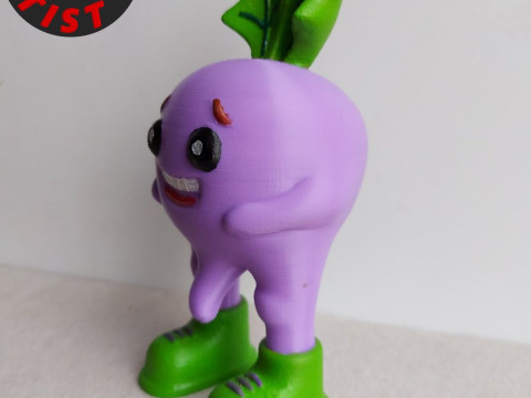 Spicy Radish Figurine 3D 模型