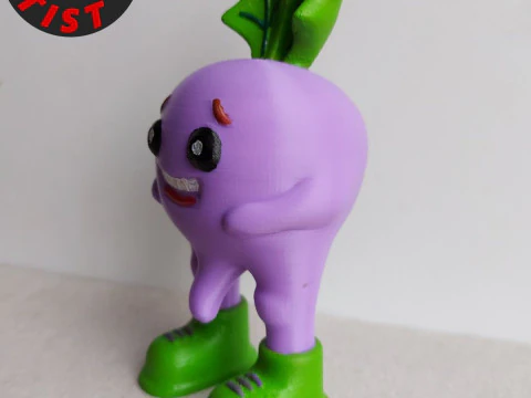 Spicy Radish Figurine 3D Model