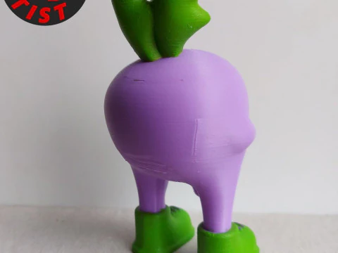 Spicy Radish Figurine 3D Model