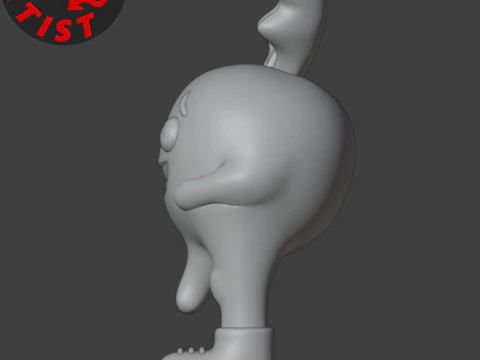 Spicy Radish Figurine 3D Model