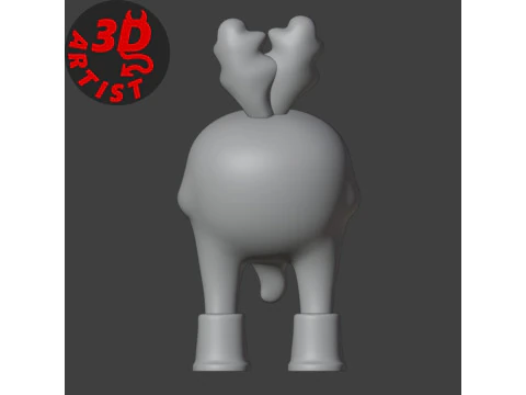 Spicy Radish Figurine 3D Model