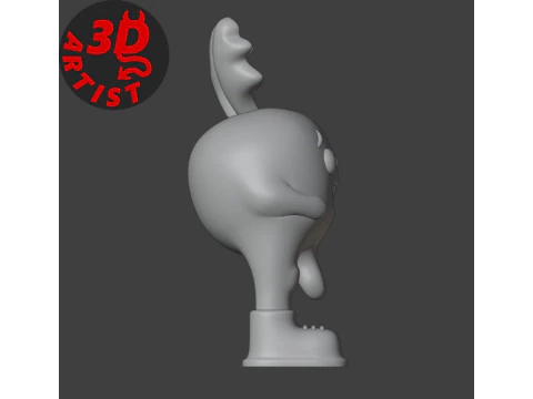 Spicy Radish Figurine 3D Model