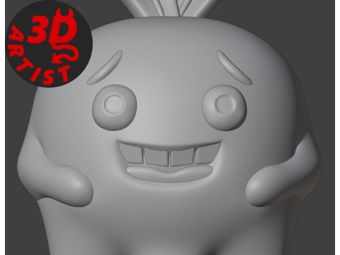 Spicy Radish Figurine 3D 模型