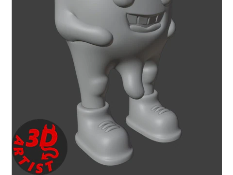 Spicy Radish Figurine 3D Model