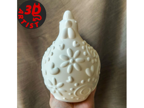Hen Vase 3D-Modell