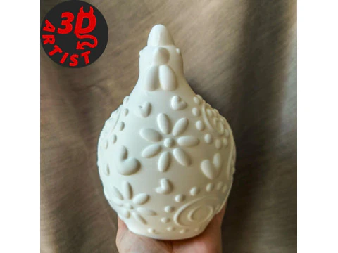 Vase Poule Modèle 3D