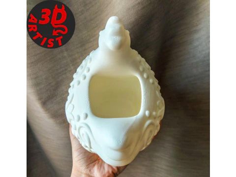 Vase Poule Modèle 3D
