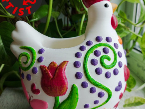 Hen Vase Model 3D