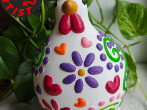 Vase Poule Modèle 3D
