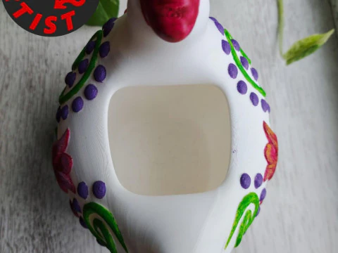 Vase Poule Modèle 3D